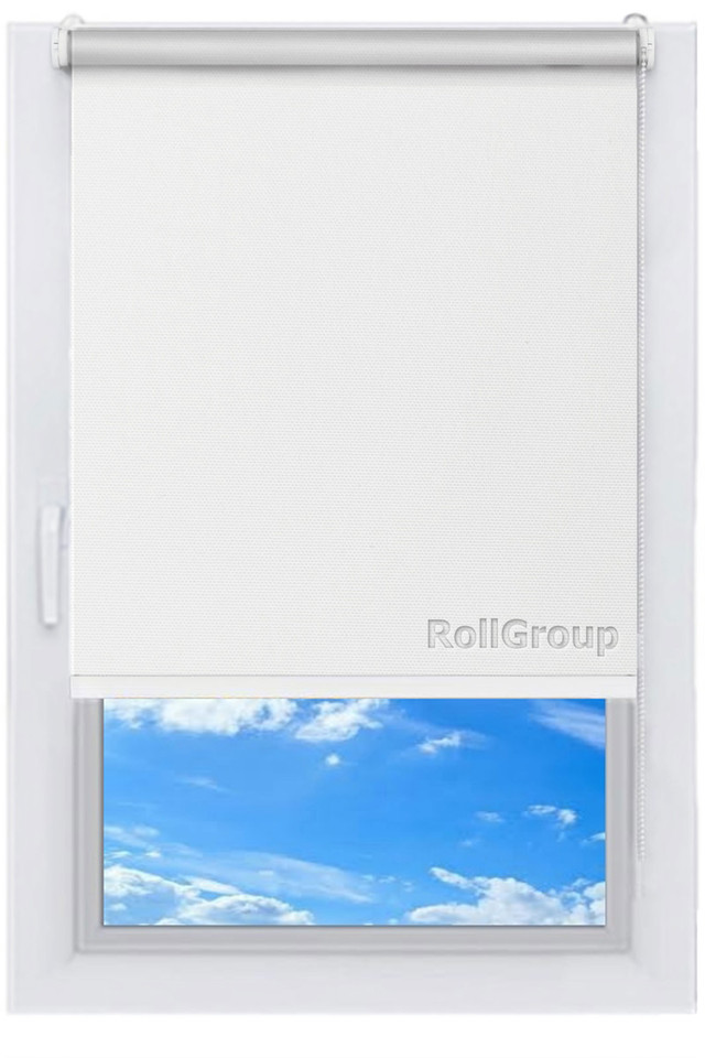 

Ролета тканевая Roll Group Амели 150х165 Белый 0010