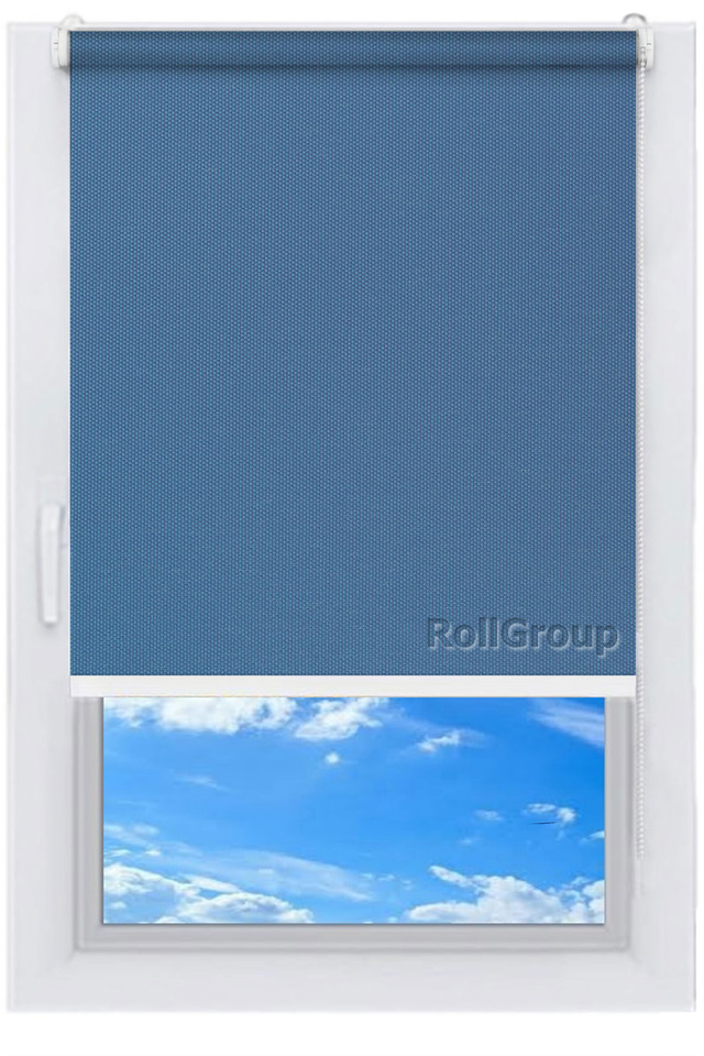 

Ролета тканевая Roll Group Амели 130х165 Синий 0012