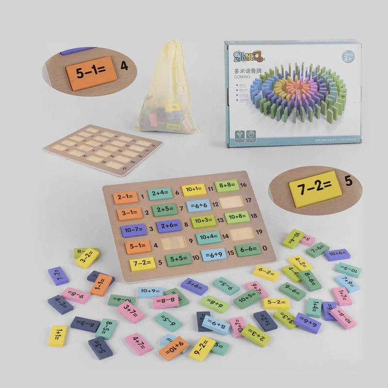 

Деревянная обучающая игрушка - домино Bets Toys "Математика" (43754)