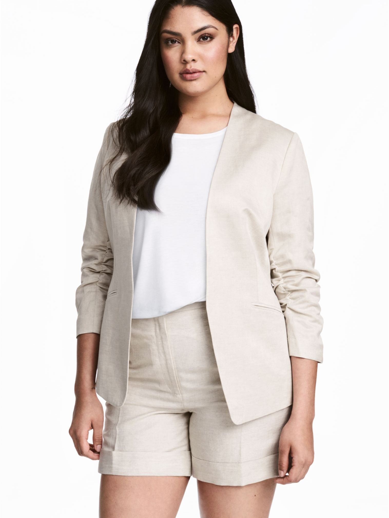 

Пиджак H&M 5167205dm 48 Светло-бежевый