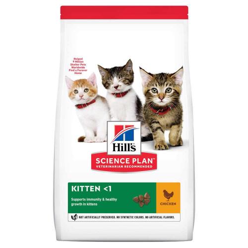 

Сухой корм Hills Science Plan Kitten для котят с курицей, 3 кг