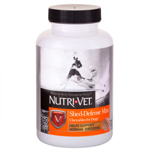 

Витаминный комплекс Nutri-Vet Shed Defense для шерсти собак, с Омега-3, 60 табл