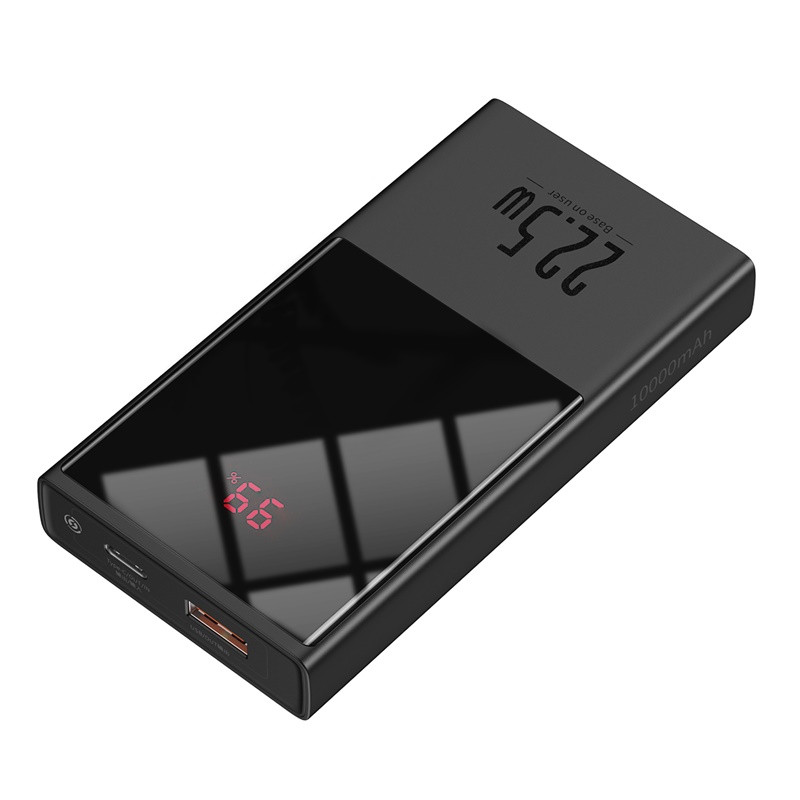 

Повербанк Baseus Super mini digital Display 10000mAh |1USB/1Type-C, PD/QC,5A, 22.5W|. Black