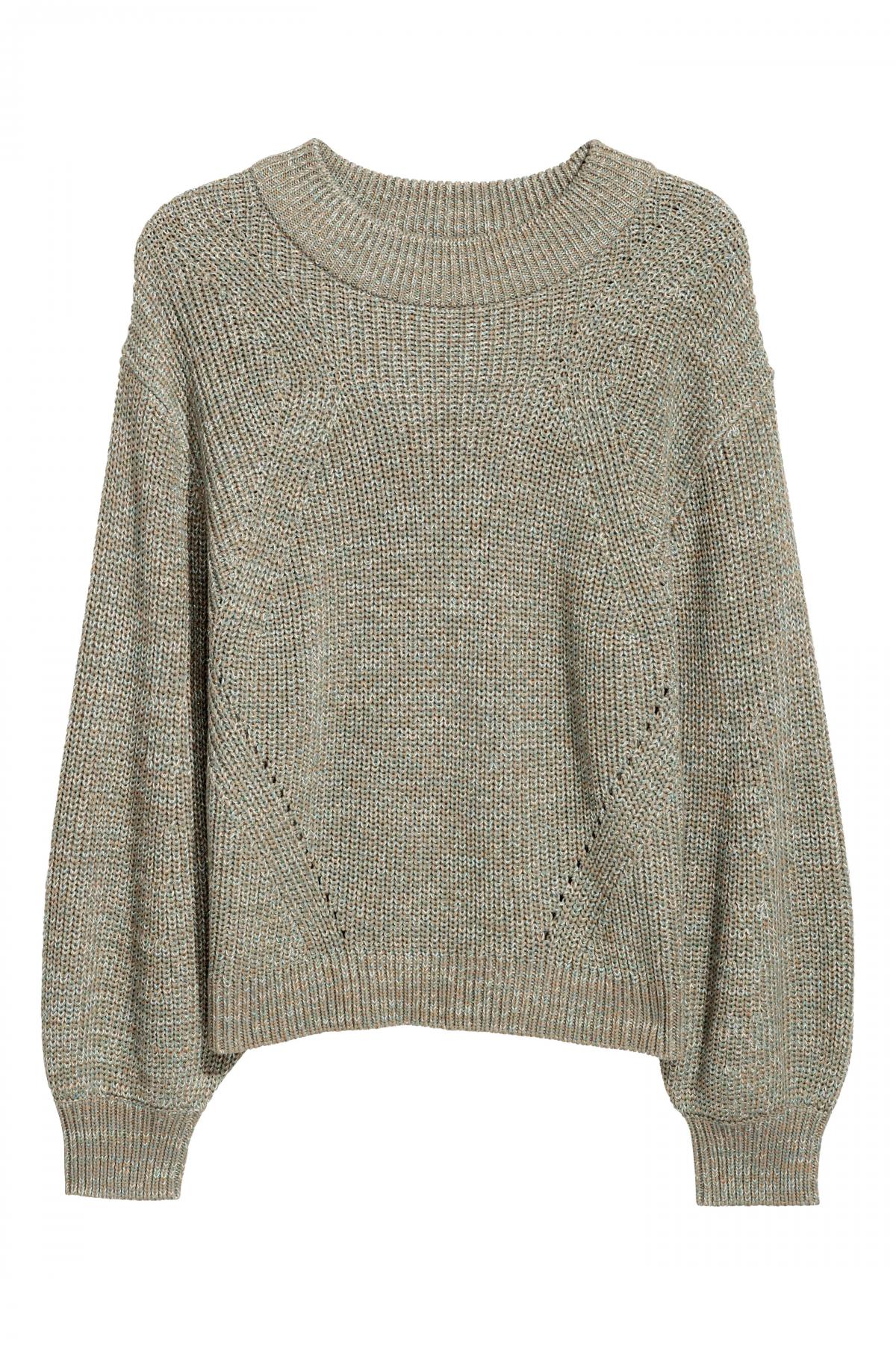 

Вязанный джемпер H&M 2xl Зеленый