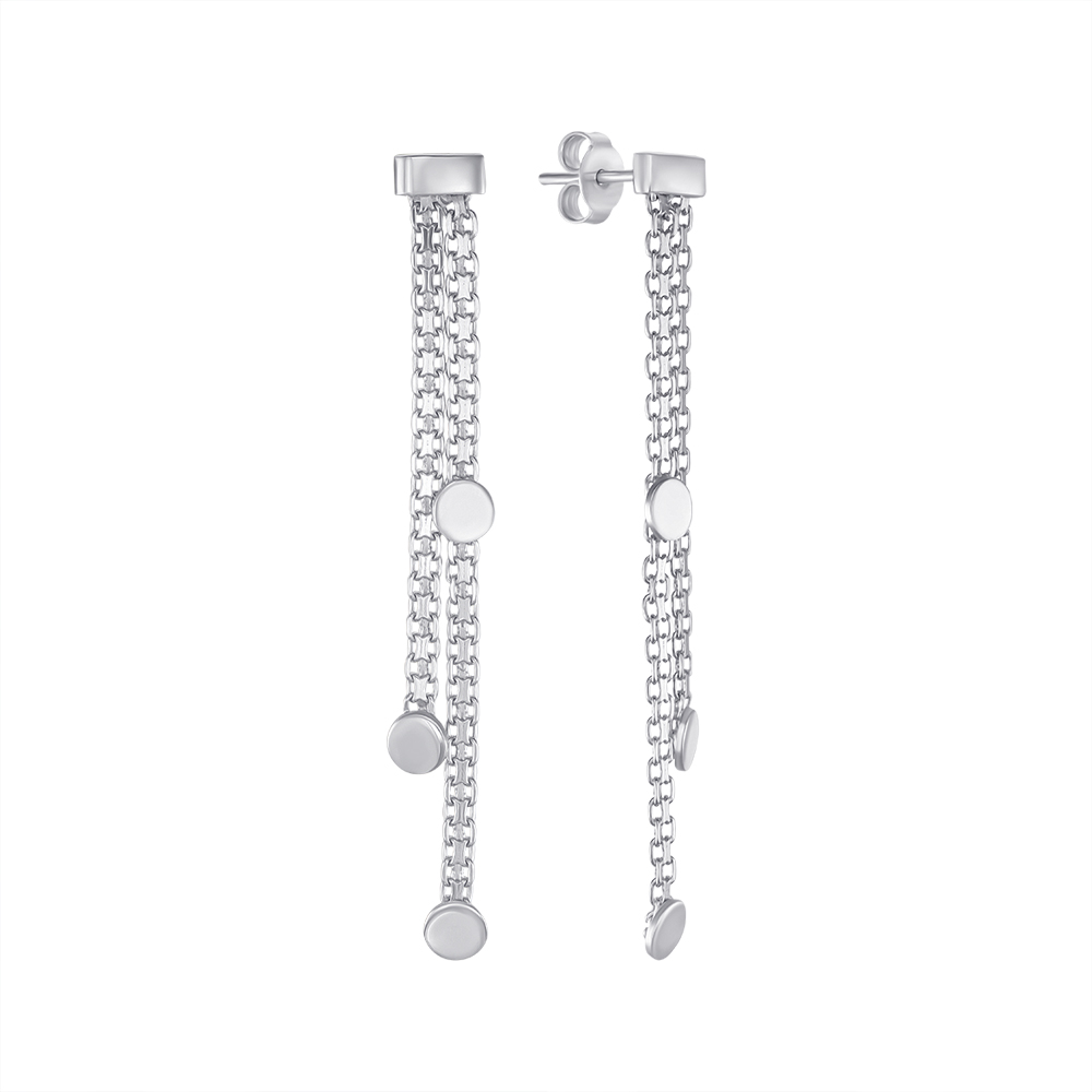 

Серебряные серьги-подвески 000146394
