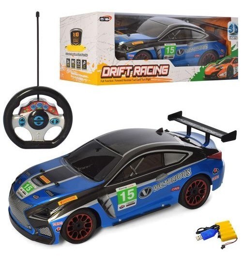 

​Машина A-Toys на радиоуправлении 3700-117A, Корпус небьющегося, Резиновые Колеса, 53-22-19 см