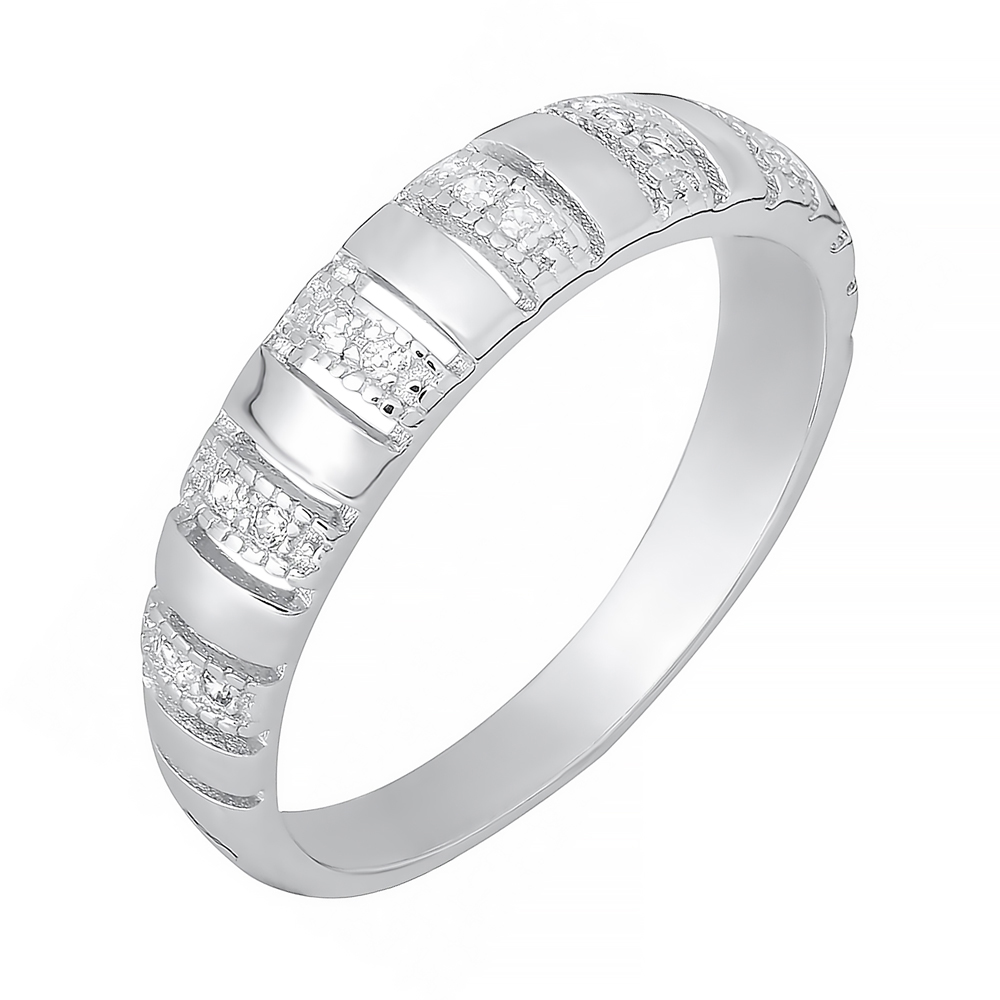 

Серебряное кольцо с цирконием 000028298 16 размера