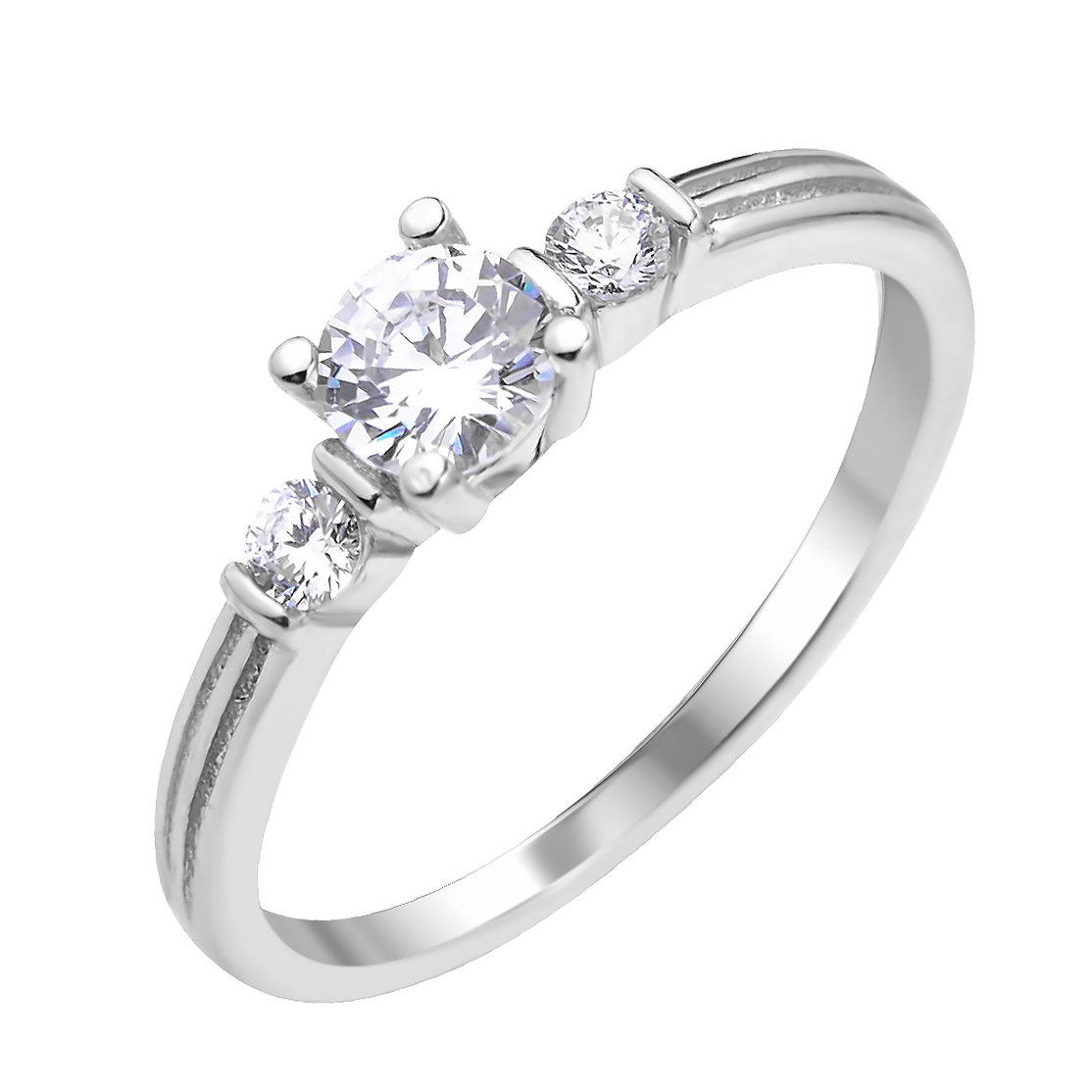 

Серебряное кольцо с фианитами 000112716 17 размера