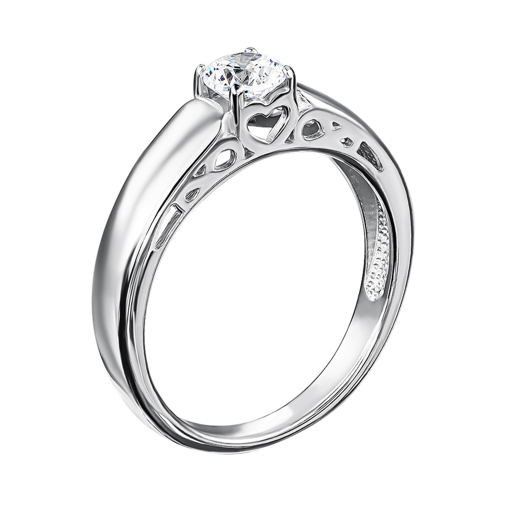 

Серебряное кольцо с цирконием Swarovski 000127968 18 размера