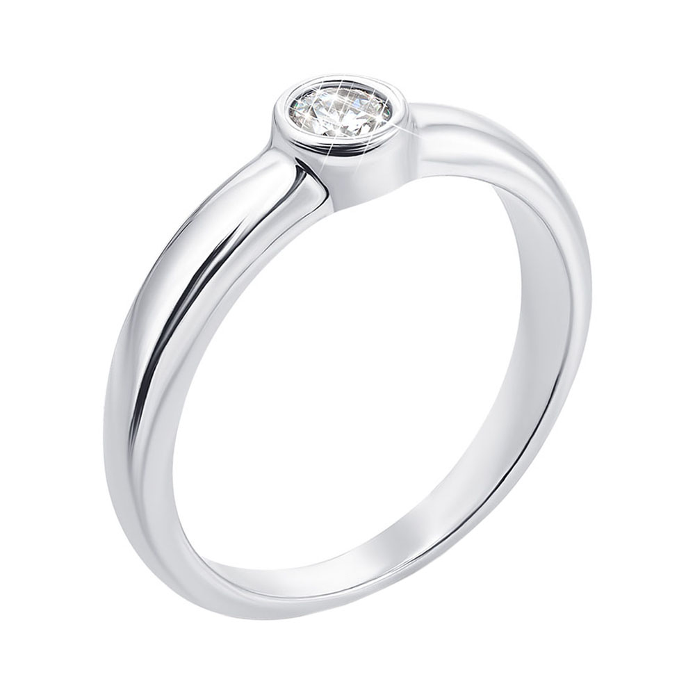

Серебряное кольцо с цирконием 000131862 16.5 размера