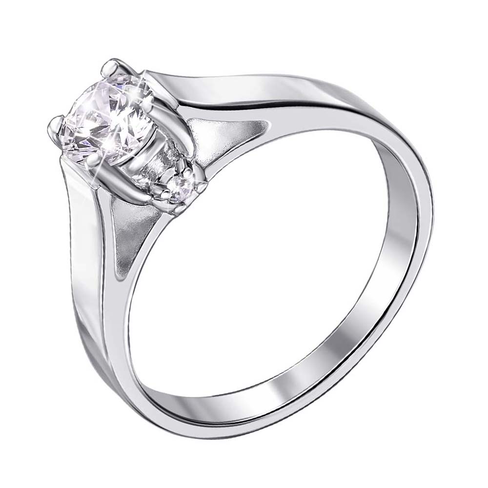 

Серебряное кольцо с фианитами 000140652 15.5 размера