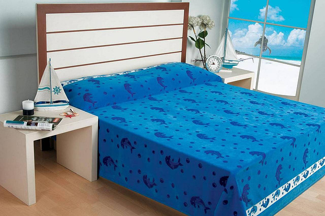 

Простынь махровая Ozdilek 200х220 см Dolphin