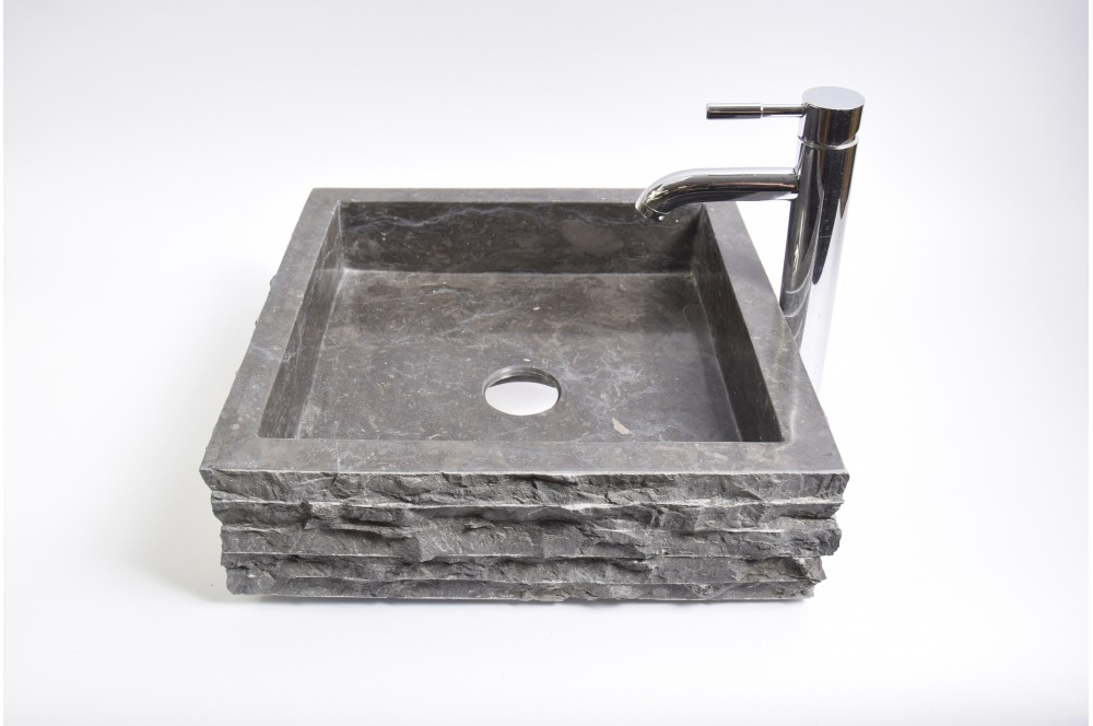 

Умивальник з каменю GREY Industar s27-3498-1 40 см Квадратний