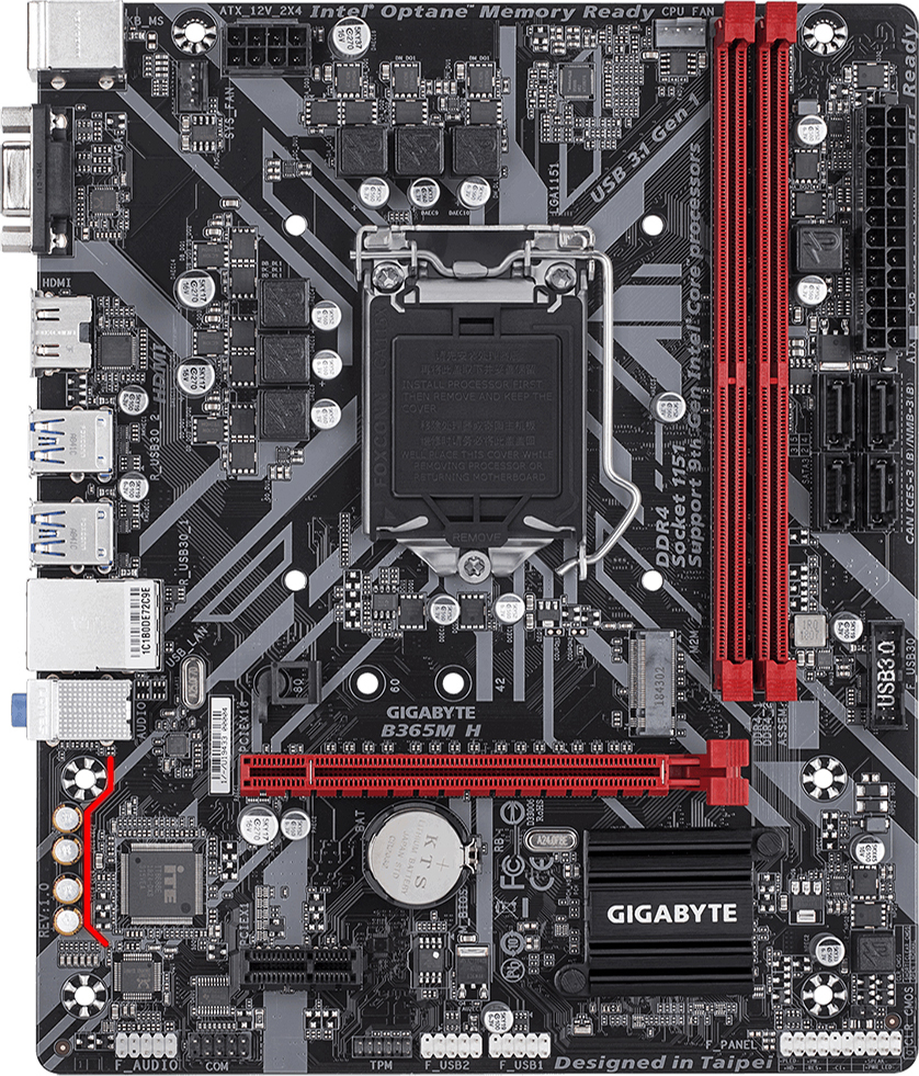 

Материнская плата Gigabyte B365M H (s1151, Intel B365, PCI-Ex16)
