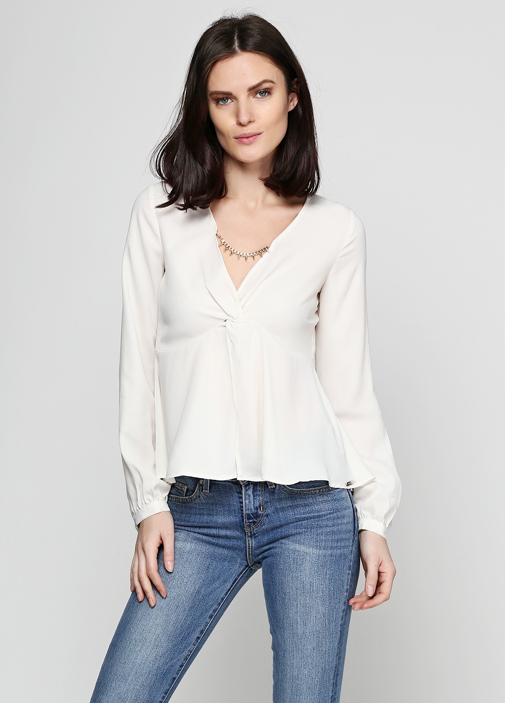 

Блуза GUESS повсякденна XS молочний GS1220BL0049