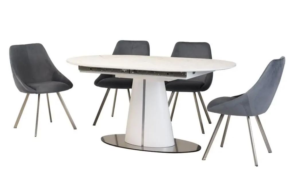 

Стол обеденный Vetro Mebel TML-800 Белый мрамор