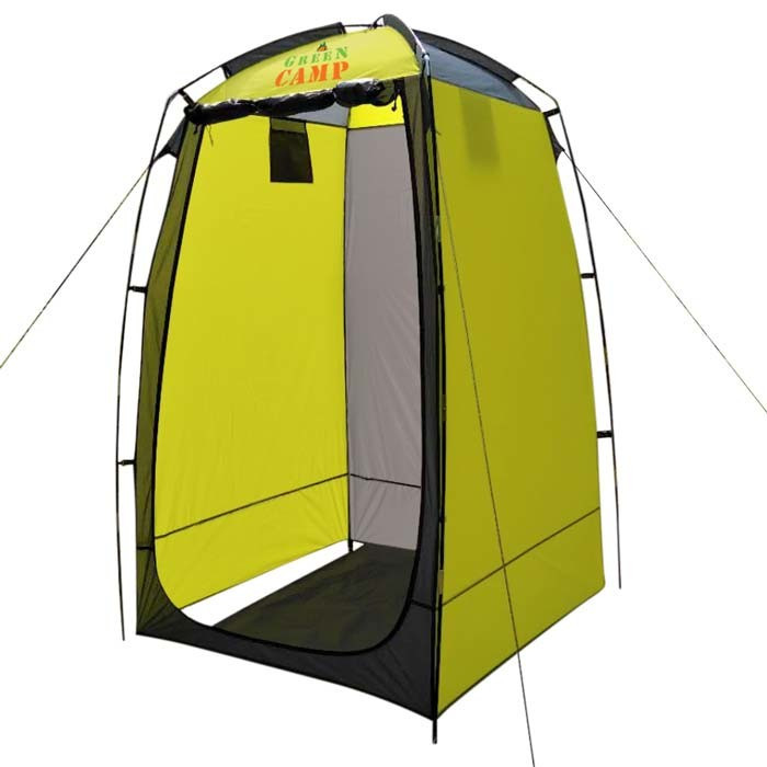 

Палатка-душ Green Camp 30, 120х120х190 см серая с желтым