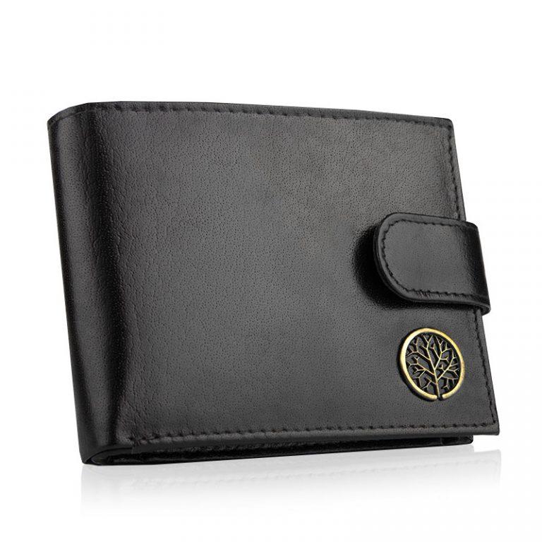 

Кошелёк кожаный мужской Betlewski с защитой RFID BPM-BF-60 черный