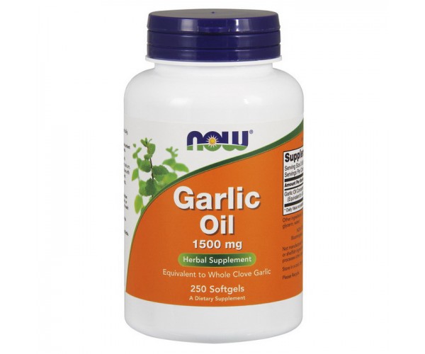 

Специальный продукт NOW Garlic Oil 1500 mg Softgels 250 капсул(822701)