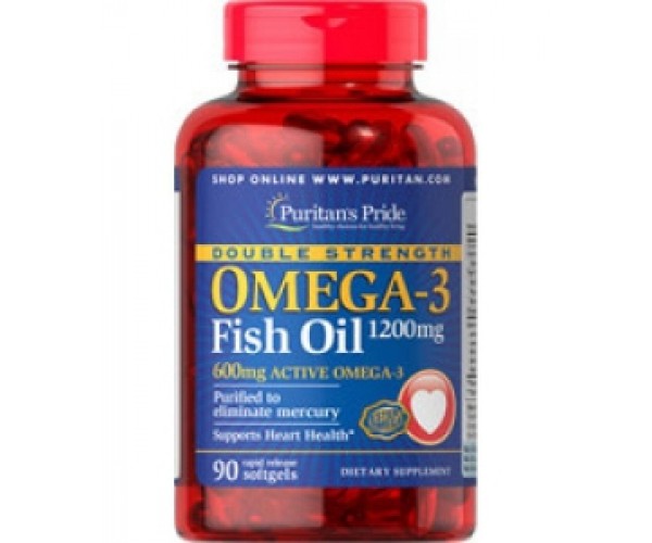 

Витамины Puritan's Pride Omega 3 Fish Oil 1200 mg 90 капсул