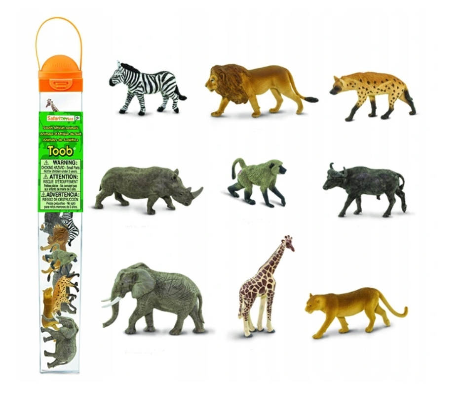 

Набор фигурок Животные Южной Африки Safari Ltd 9 штук методика Монтессори (S100409)