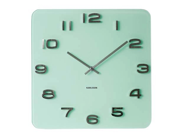 

Винтажные настенные часы Vintage зеленые, 35 см Karlsson