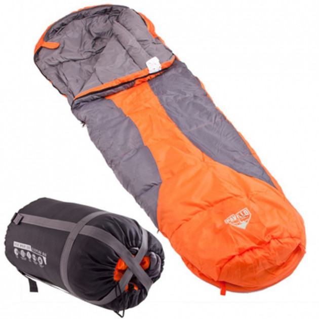 

Спальный мешок кокон зимний Bestway 68049 Heat Wrap 300 Orange/Grey