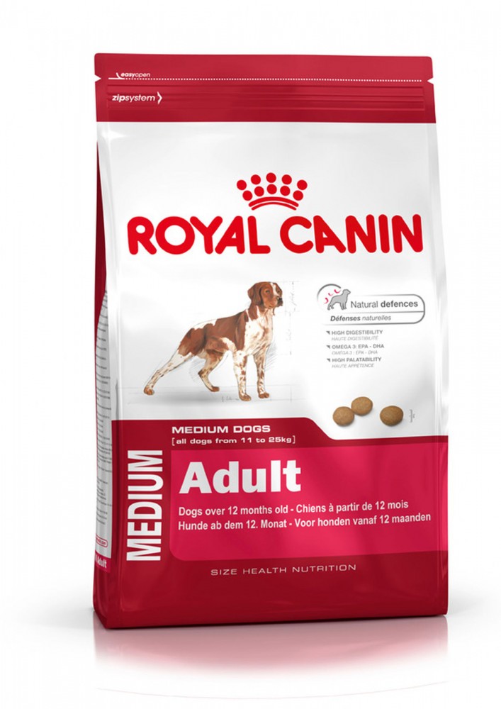 

Корм для взрослых собак средних пород Royal Canin Medium Adult 4 кг (3004040)