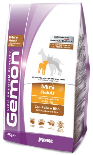 

Корм Gemon Dog Mini Adult курица с рисом 20 кг (70005678)