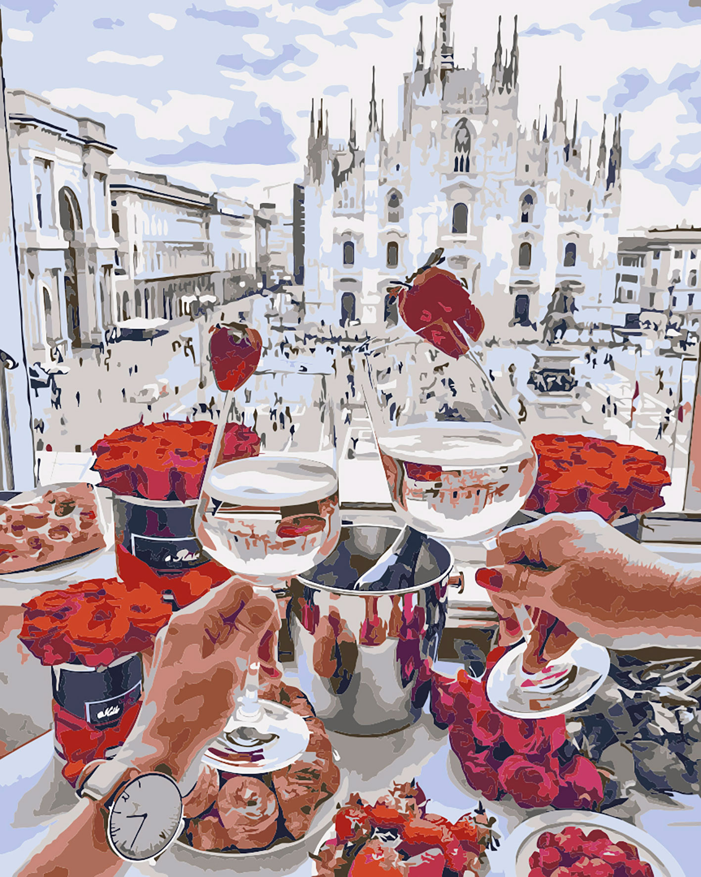 

Картина по номерам "Встреча в Милане" в коробке 40*50 ТМ "Лавка Чудес" LC30137