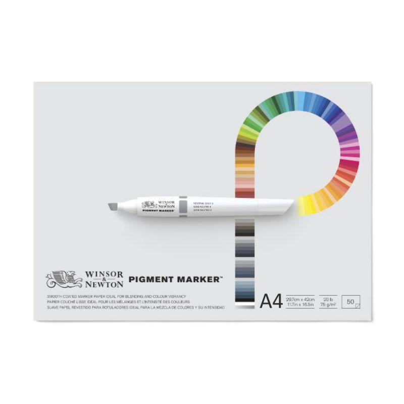 

Склейка A4 Winsor&Newton Pad Pigment marker 21х29,7см для маркеров 50л (884955047354)