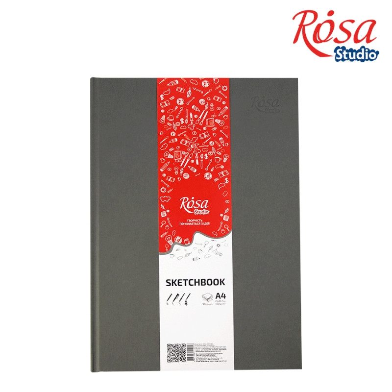 

Скетчбук A4 ROSA Studio 21х29,7см 100г/м2 96л (4823098514558)