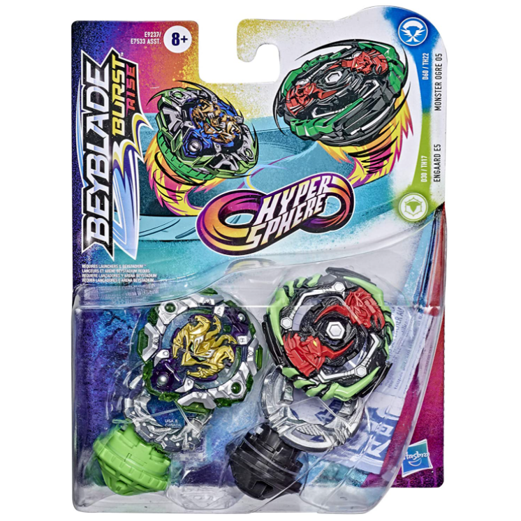 

Бейблейд Огр Монстр 5 и Енгард 5 Beyblade Monster Ogre O5 and Engaard E5 Hasbro E9237