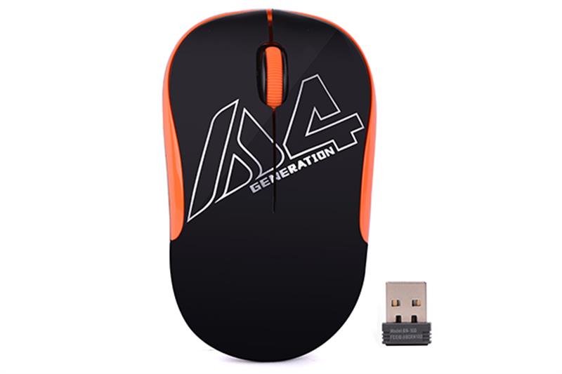 

Мышь беспроводная A4Tech G3-300N Black/Orange USB V-Track