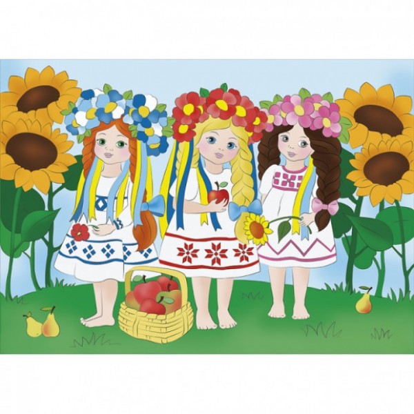

Роспись по холсту для детей "Украиночки" Идейка детская картина на холсте собственными руками