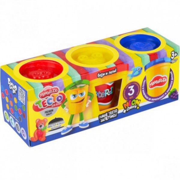 

Набор для творчества "Master Do" Danko Toys тесто для лепки 3 цвета
