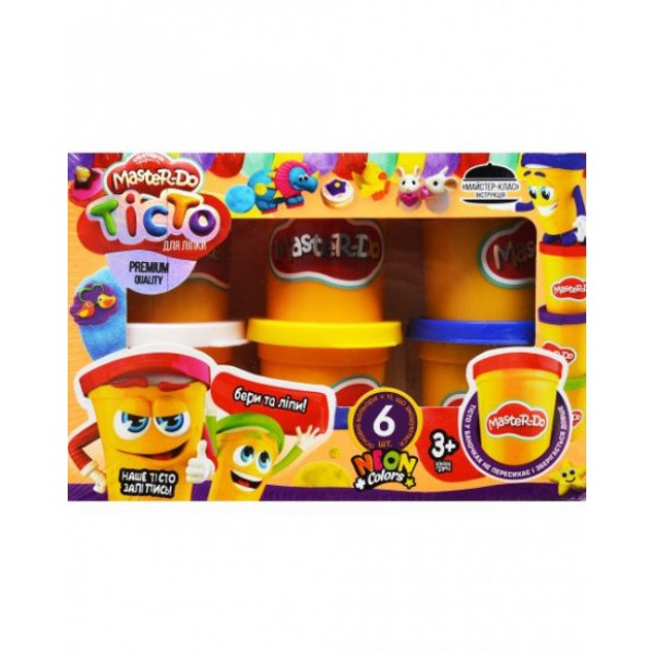 

Набор для творчества "Master Do" Danko Toys тесто для лепки 6 цветов