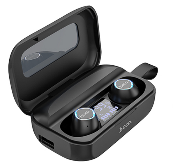 

Беспроводные Bluetooth TWS наушники в кейсе HOCO Treasure song ES37 Black