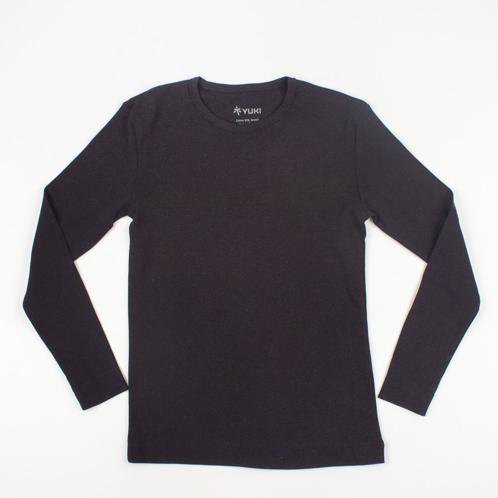 

Футболка basic з довгим рукавом, чоловіча Yuki 4XL чорний (3,6)