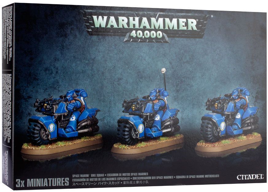 

Настольная игра Games Workshop Вархаммер 40000 Отделение Мотоциклистов Космодесанта Примарис (Warhammer 40000: Space Marine Bike Squad )