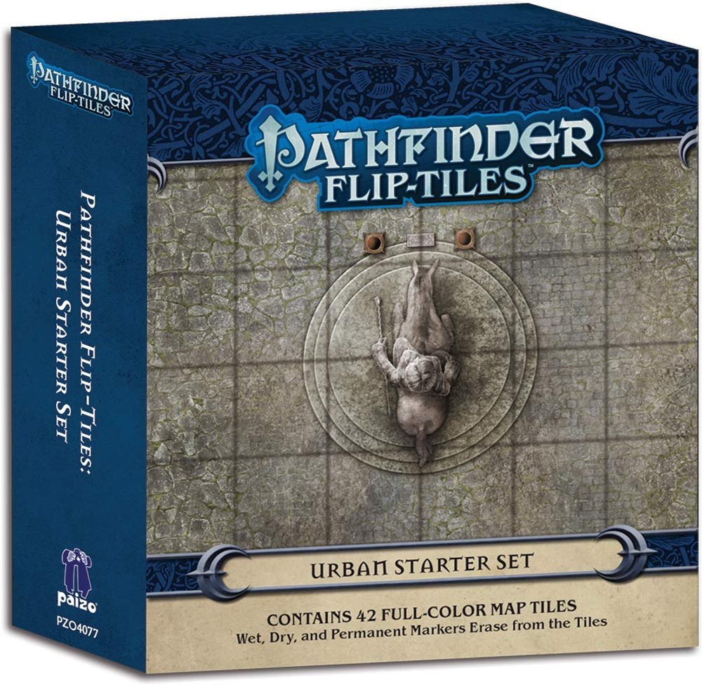 

Настольная игра Paizo Следопыт: Составное поле Город Стартовый набор (Pathfinder Flip-Tiles: Urban Starter Set)