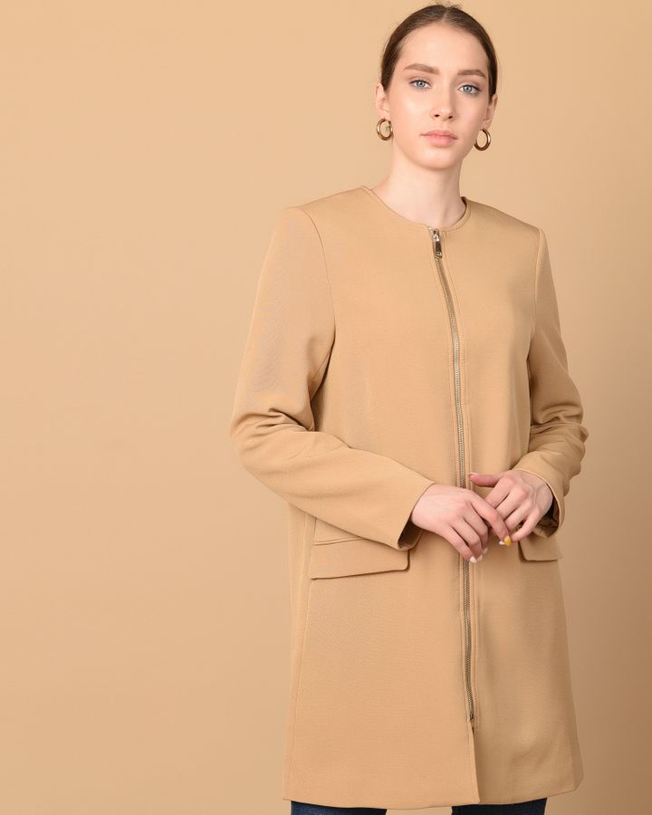 

Пальто H&M Бежевый M 2934718523873