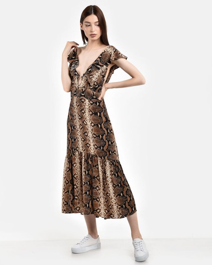 

Платье River Island Коричневый L 2933317215349