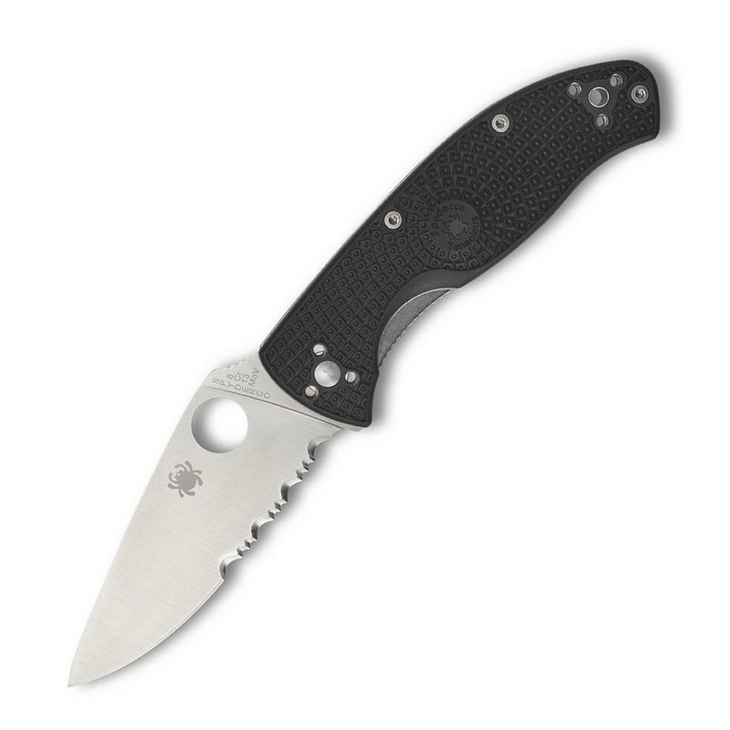 

Карманный нож Spyderco Tenacious FRN, полусеррейтор (C122PSBK)