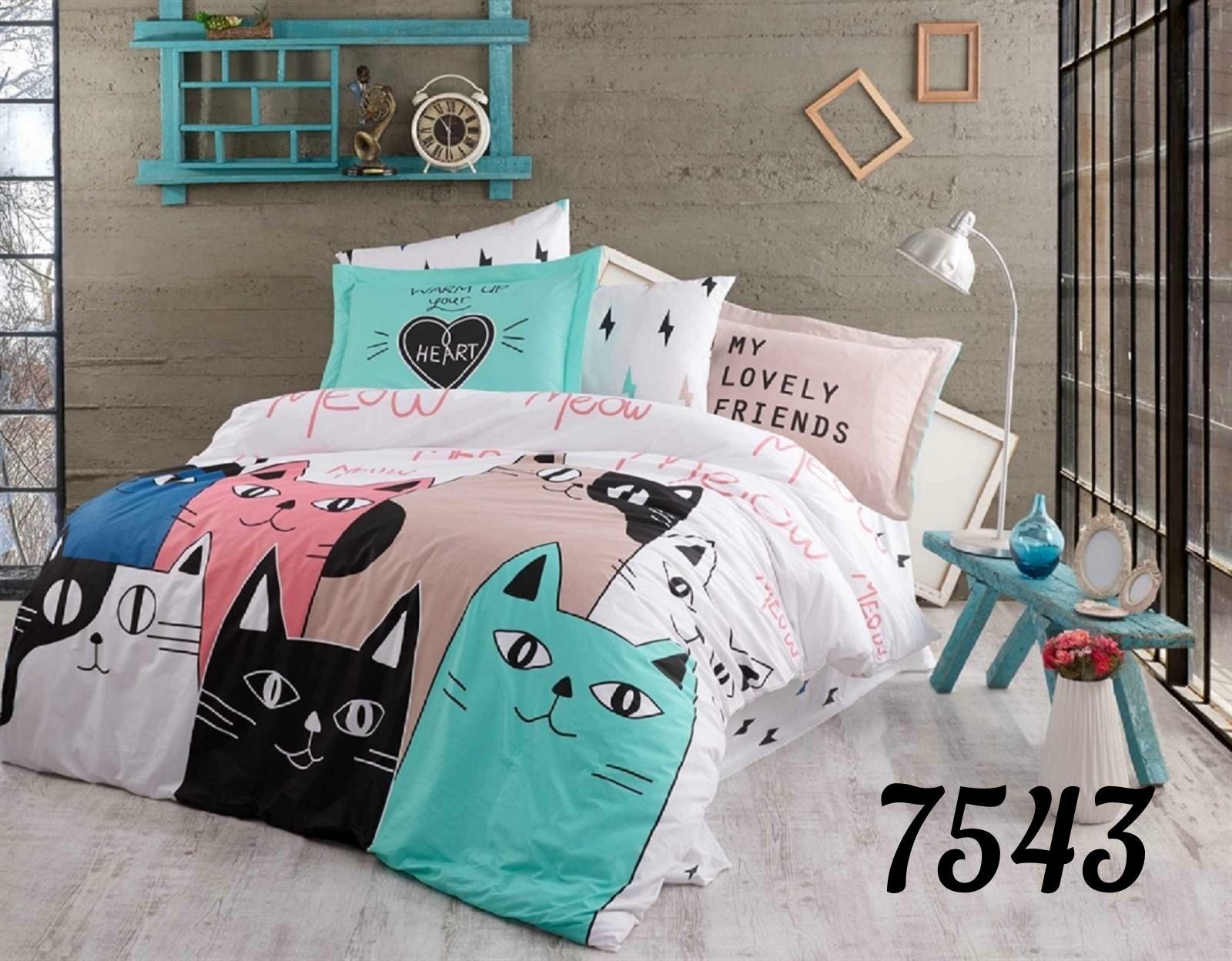 

Комплект постельного белья Pretty 7543 Двуспальный размер 180х220