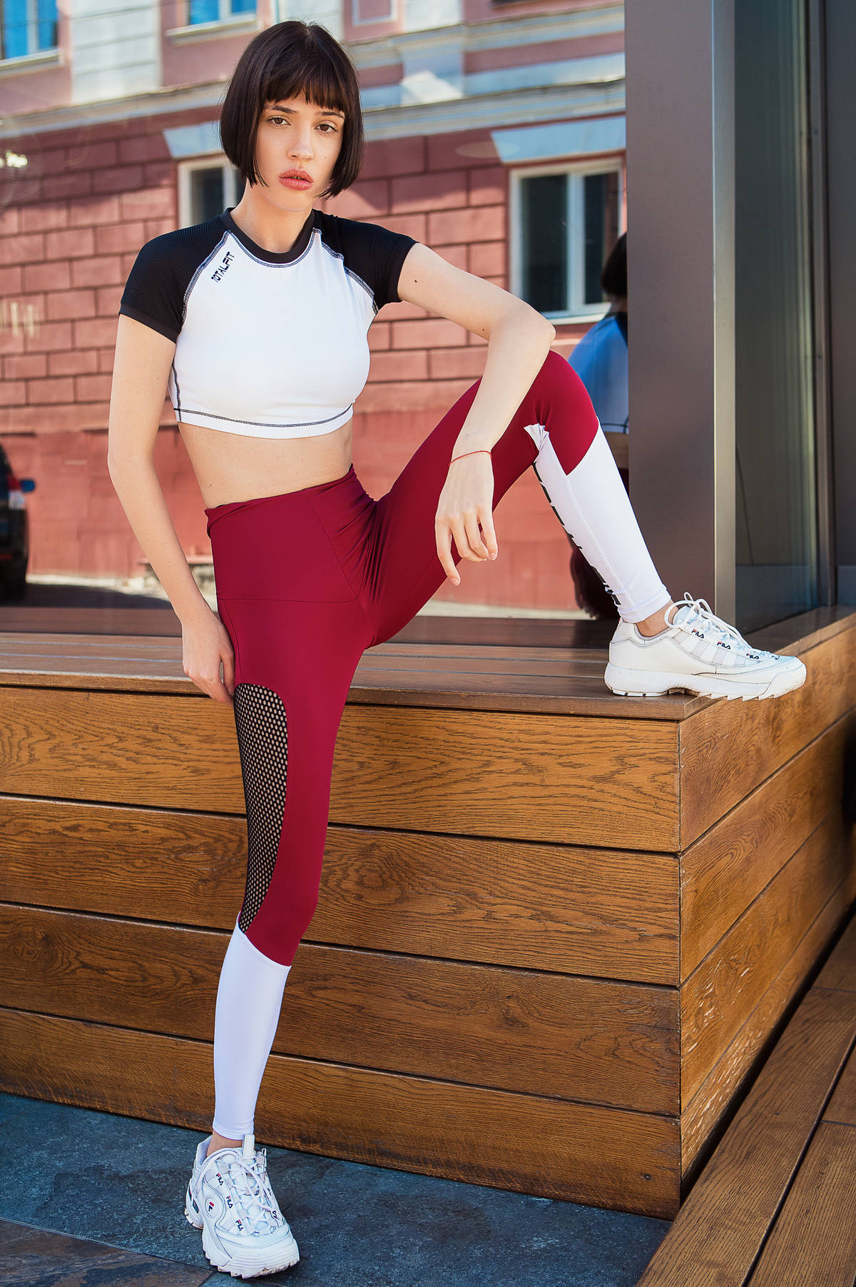 

Леггинсы Totalfit YS5-C37  Белый, Марсал, Леггинсы Totalfit YS5-C37 XS Белый, Марсал