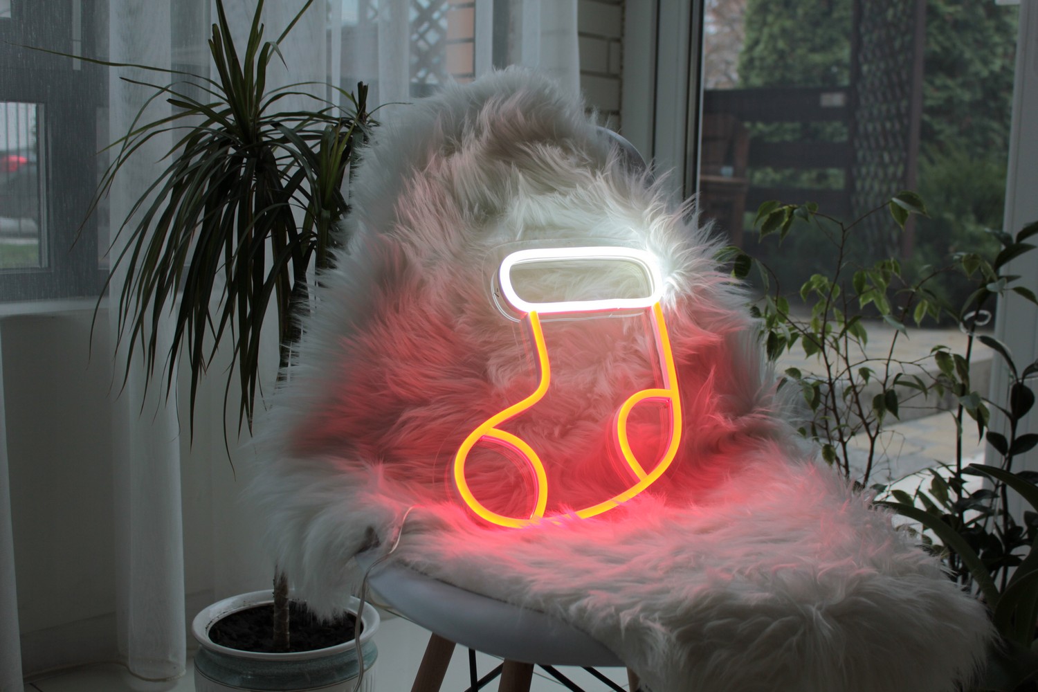 

Неоновый светильник Neon Lightning «Новогодний носок»
