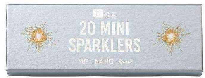 

Серебряные мини-бенгальские огни Talking Tables Pop Bang Spark 20 шт (5052714081177)