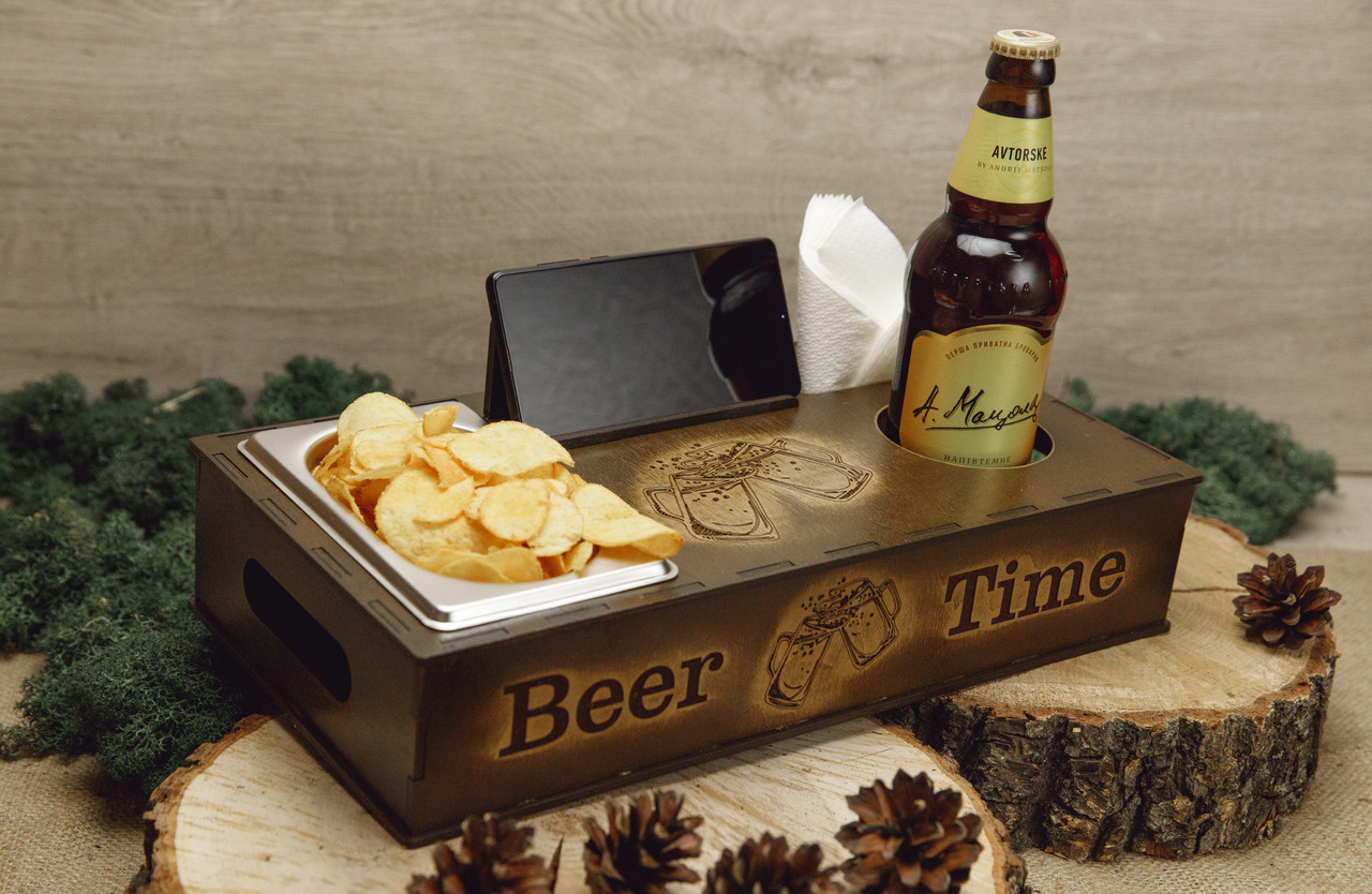 

Пивной Органайзер Ecowalnut Beer Time с подставкой для телефона
