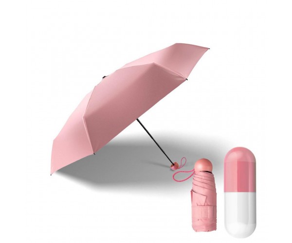 

Мини-зонт в капсуле Mini Capsule Umbrella Original | Карманный зонт-капсула Розовый